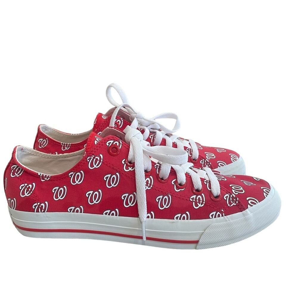 Washington Nationals Sneakers‎ Shoes Unisex Size M 8 W 9.5 Red Baseball Sports
